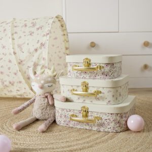 Ella szarvas bőrönd készlet-Bézs