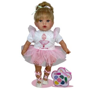 Rosa-Rózsaszín balerina ruhában – Nines d’Onil élethű játékbaba